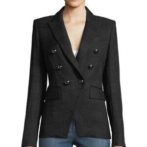 Veronica Beard Miller Dickey Jacket Black Plaid